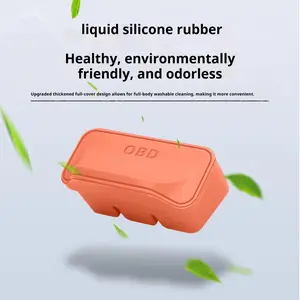 Car OBD Protection Cover Soft Silicone Diagnostic Port Plug Anti Dust Waterproof Cap for Vehicle Computer Interface Interior Decoration Accessories