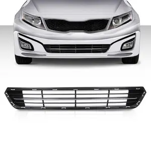 Fit For 2014-2015 Kia Optima Front Bumper Lower Grille Mesh Grill Black Chrome