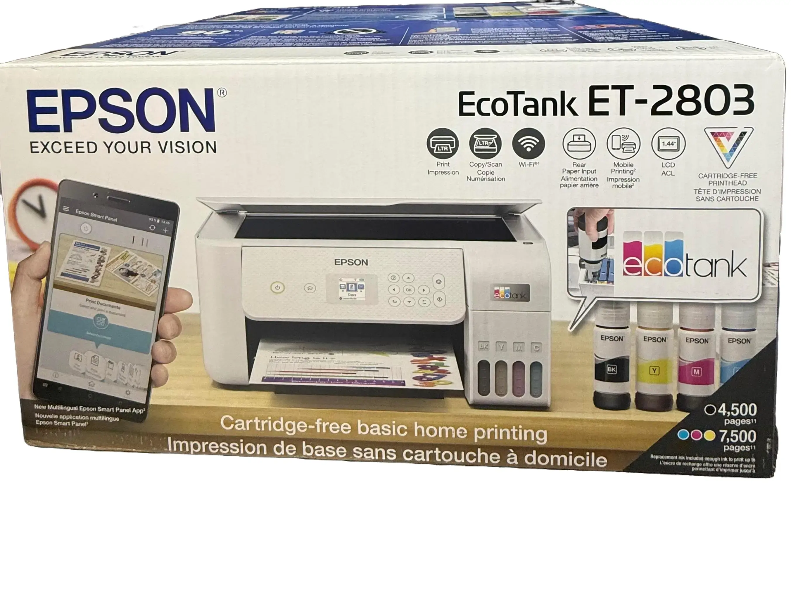 Epson EcoTank ET-2803 Wireless All-in-One Cartridge-Free Printer Epson EcoTank ET-2803 Wireless All-in-One Cartridge-Free Printer