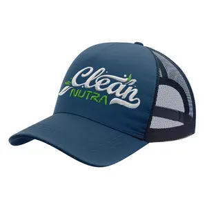 Clean Nutra Blue Trucker Hat Baseball Designer Cap For Women & Men Fitness Sports Hats - Adjustable Fit To All Sizes with Mesh Back Clean Nutra Blue Trucker Hat Baseball Designer Cap For Women & Men Fitness Sports Hats - Adjustable Fit To All Sizes with Mesh Back