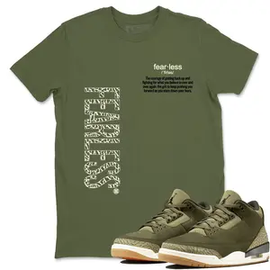 Unisex T-shirt To Match Sneakers Jordan 3 Family Affair - Fearless Definition. 100% Cotton for Casual Wear. Comfortable Summer Unisex T-Shirt to match Jordan Sneaker. Streetwear Style. urban outfitters