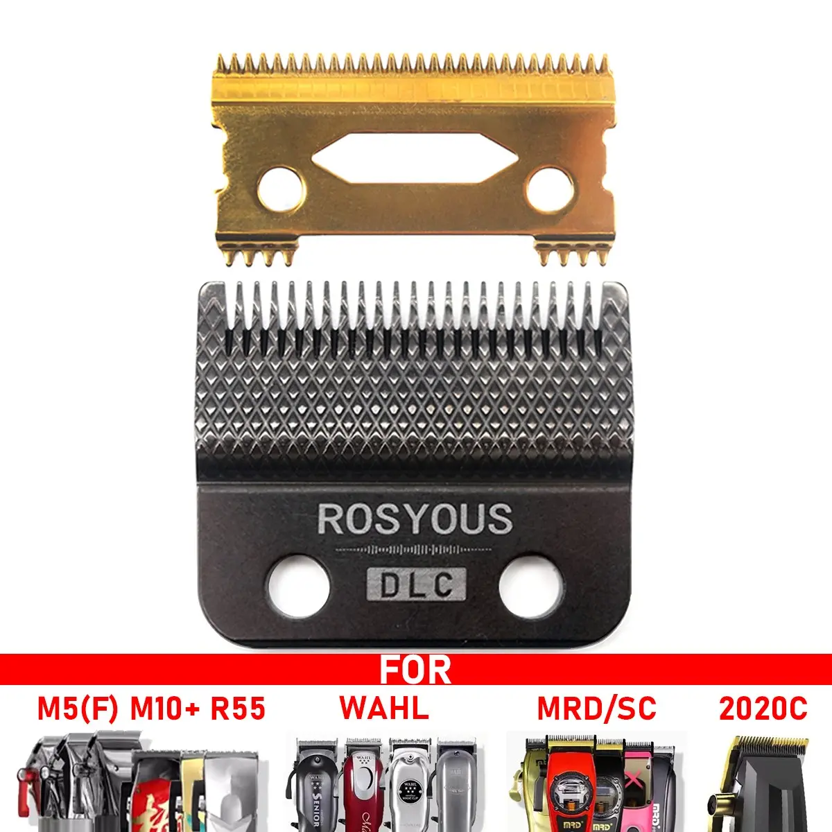 Replacement DLC Blade for M5 M10 R66 R77F 2020C 8148 V003 Professional Hair Clipper Accessories Clipper Blades Ultra Thin Blade High Quality Trimmer