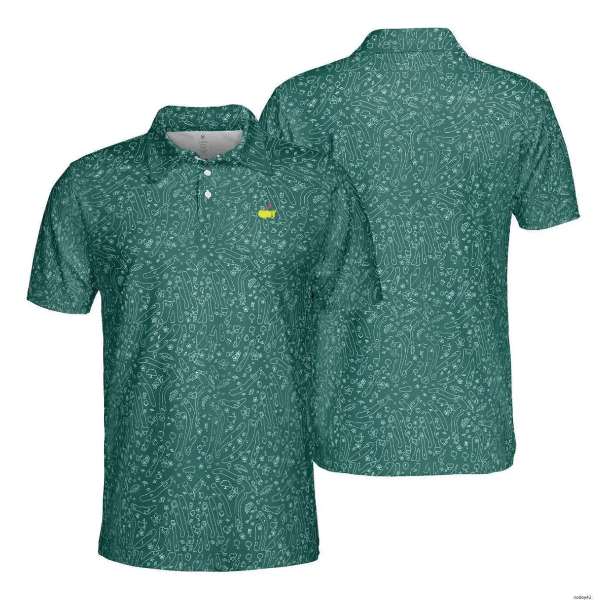 Masters Golf Polo Shirt 2024 PGA Performance Outdoors Shirt Printed Fan-made