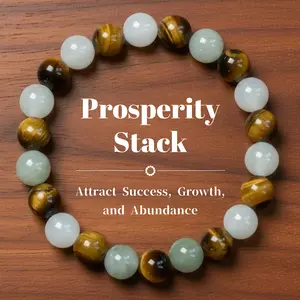 Manifest Your Dreams Tiger Eye & Tian Shan Jade Bracelet for Grounded Energy Pure Vibes Attract Wealth Harmony Balancing Talisman Inner Strength Peace Gift for Men Women