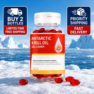 【New】Natural Deep-Sea Krill Extract Oil — Cold-Pressed Antarctic Formula， Rich in Omega-3 & Astaxanthin