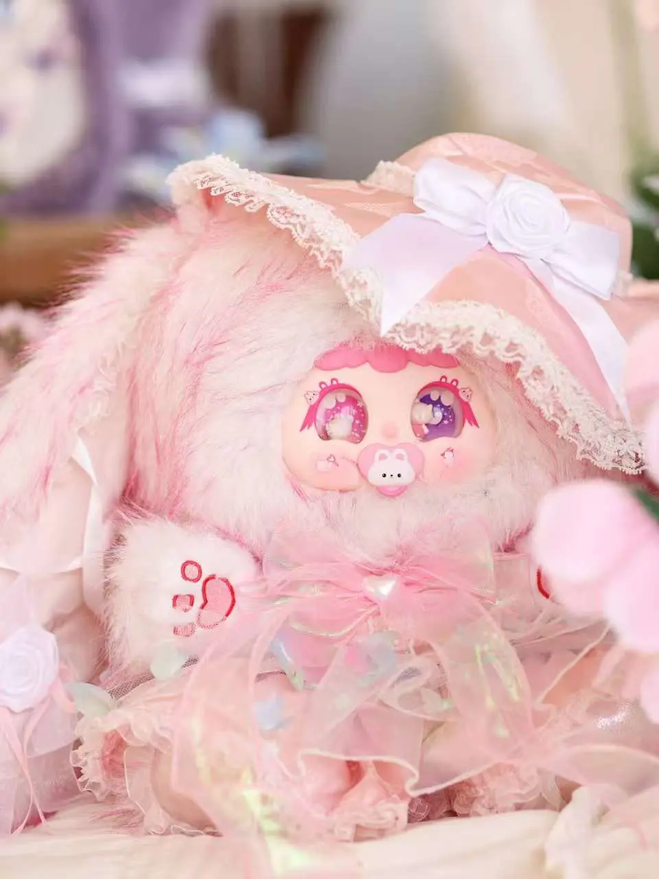 CN JiiMo - Sweet Island Tea Party 600% Mystery Boxes Bag Pendant Bunny Plush Dolls Soft Collectibles Hidden Style 1/24 Surprise Styles 1/24