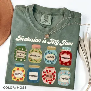 Comfort Colors Inclusion TShirt, Neurodiversity T-Shirt, Inclusion Is My Jam, Special Education Teacher, Autism Awareness, Autism Teacher