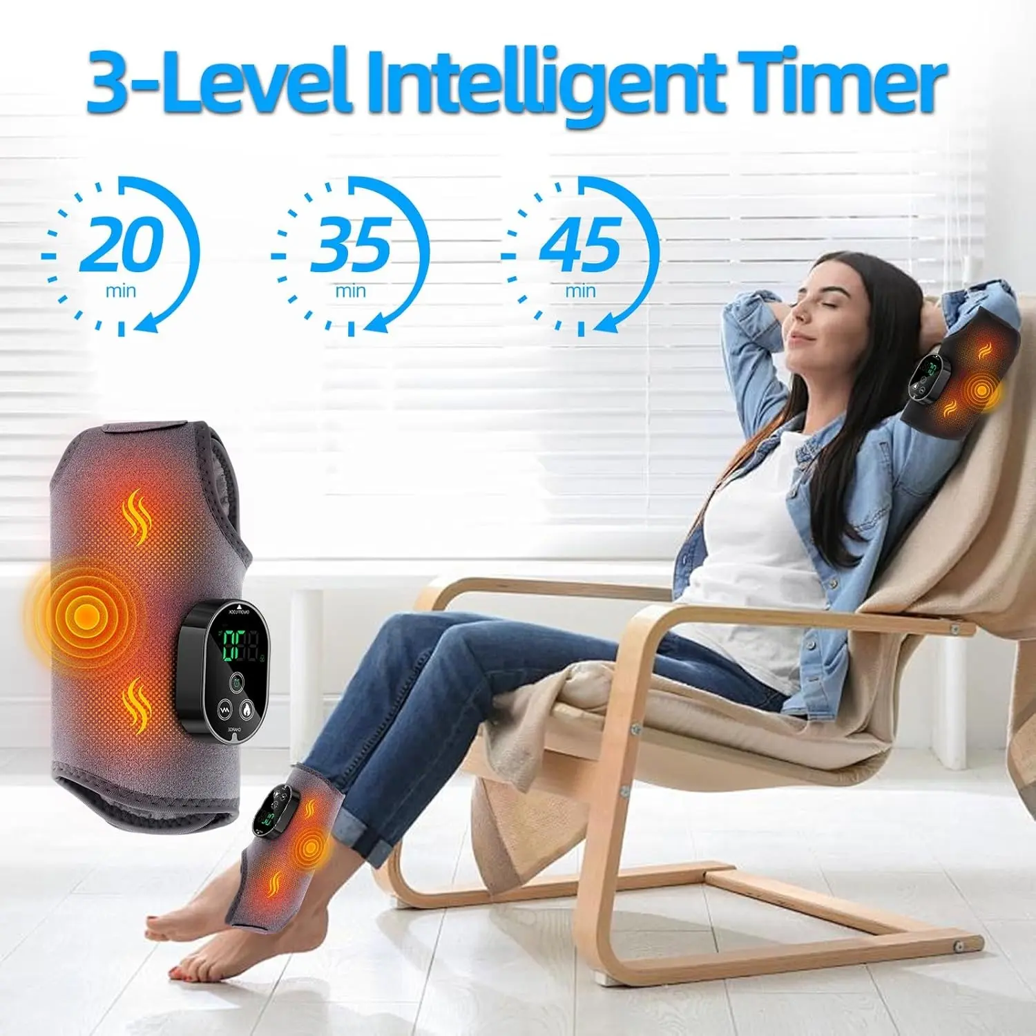 The electric foot and hand massager can vibrate and heat the ankles, while the  foot massager