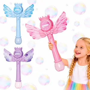 3-Pack Automatic Bubble Wands forGirls,Princess Bubble Machine withRechargable Battery for Kids SummerIndoor Outdoor Toys Easter BirthdayWedding Party Gift