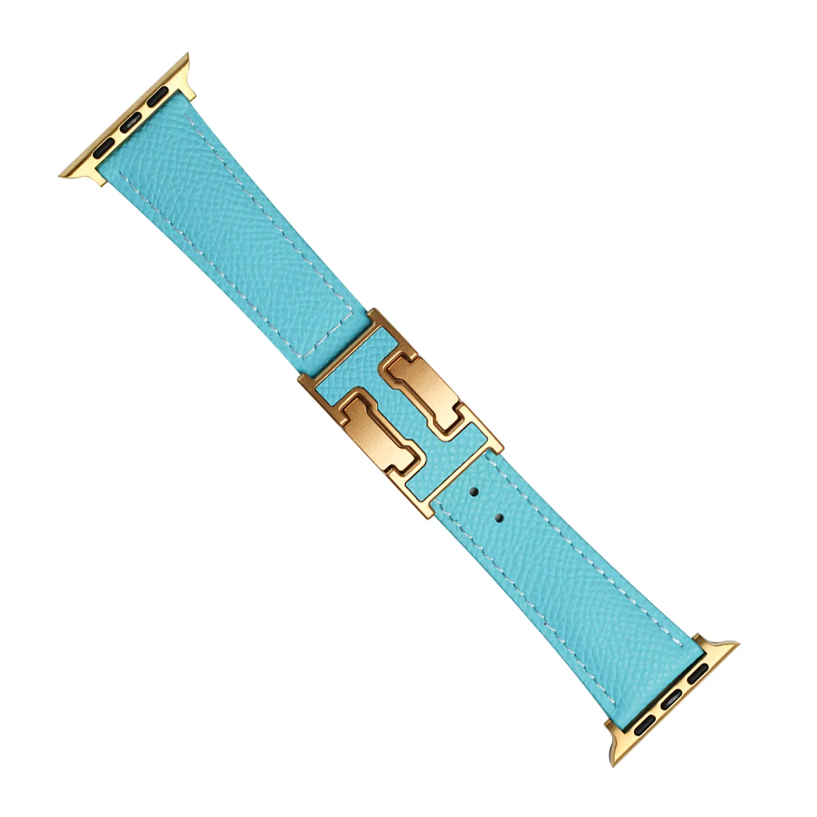 Sky Blue Band+Gold Buckle