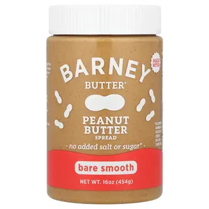Barney Butter Peanut Butter Spread, Bare Smooth, 16 oz (454 g)