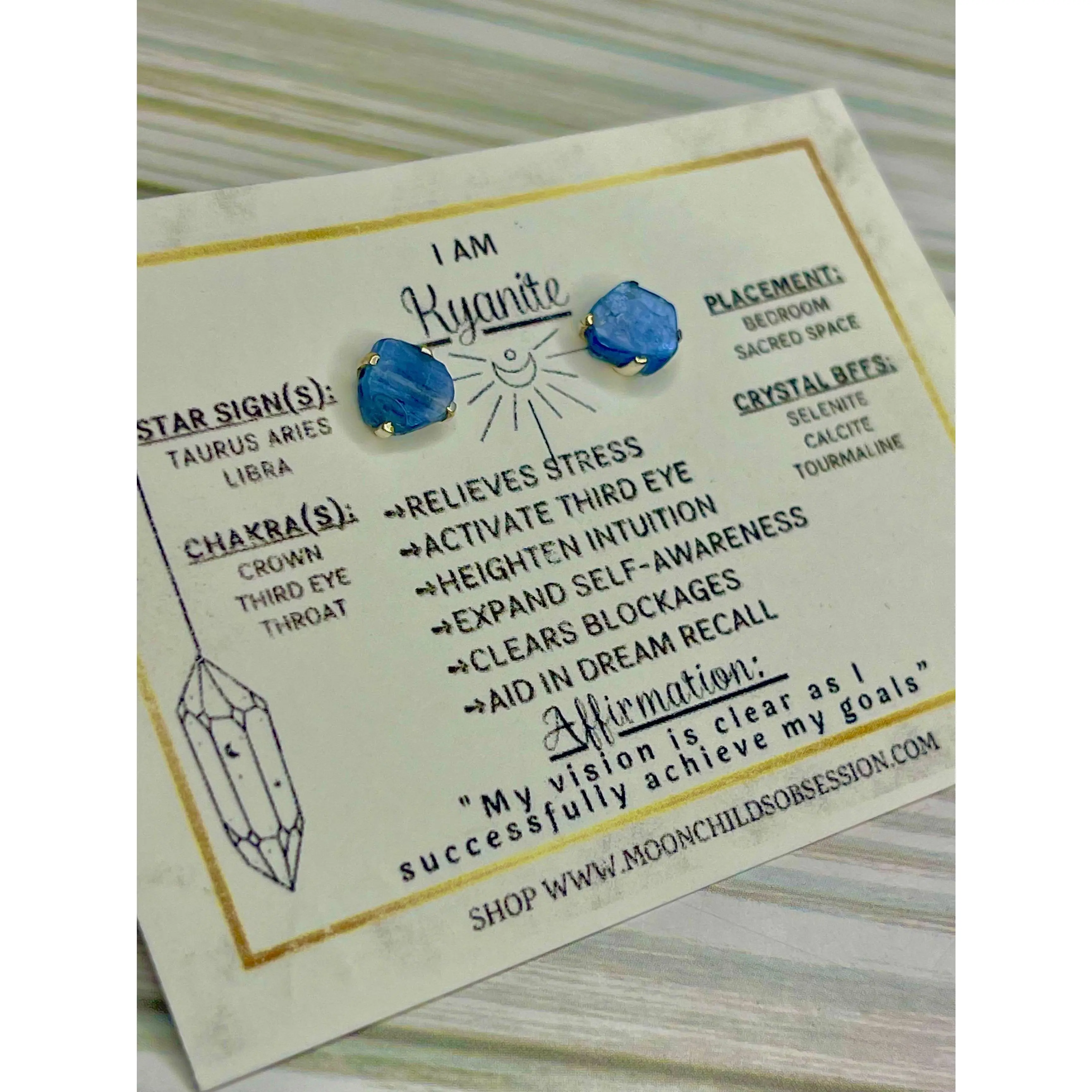 Kyanite Sterling Silver Earrings