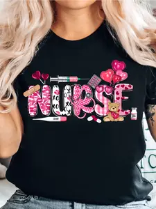 Valentine's Day Nurse T-Shirt, Valentine's Gift for Nurses, Nurse T-Shirt, Healthcare Worker T-Shirt