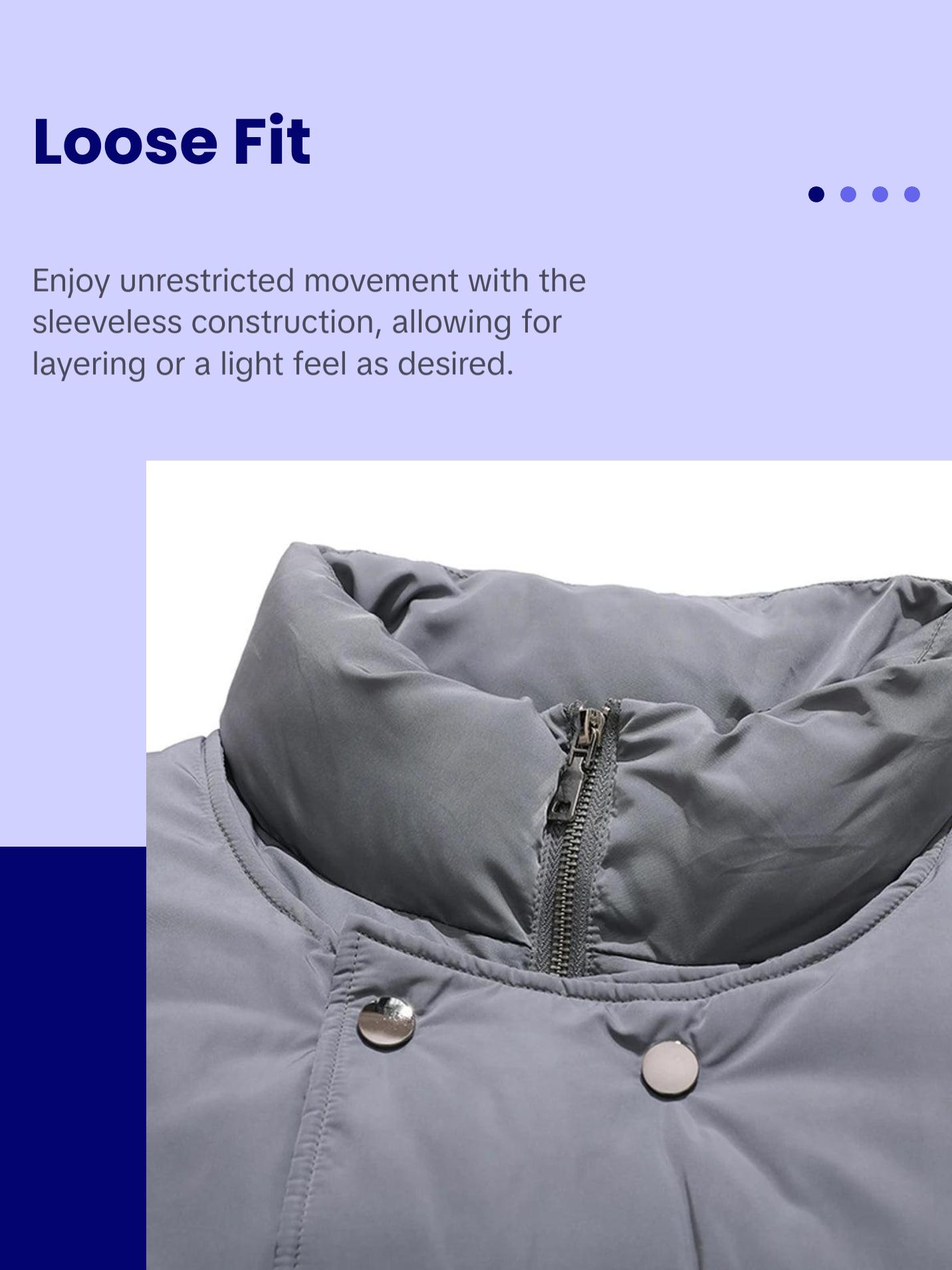 HKK “Peek-a-boo” Bubble Vest deep pocket jacket  vest zipper vest