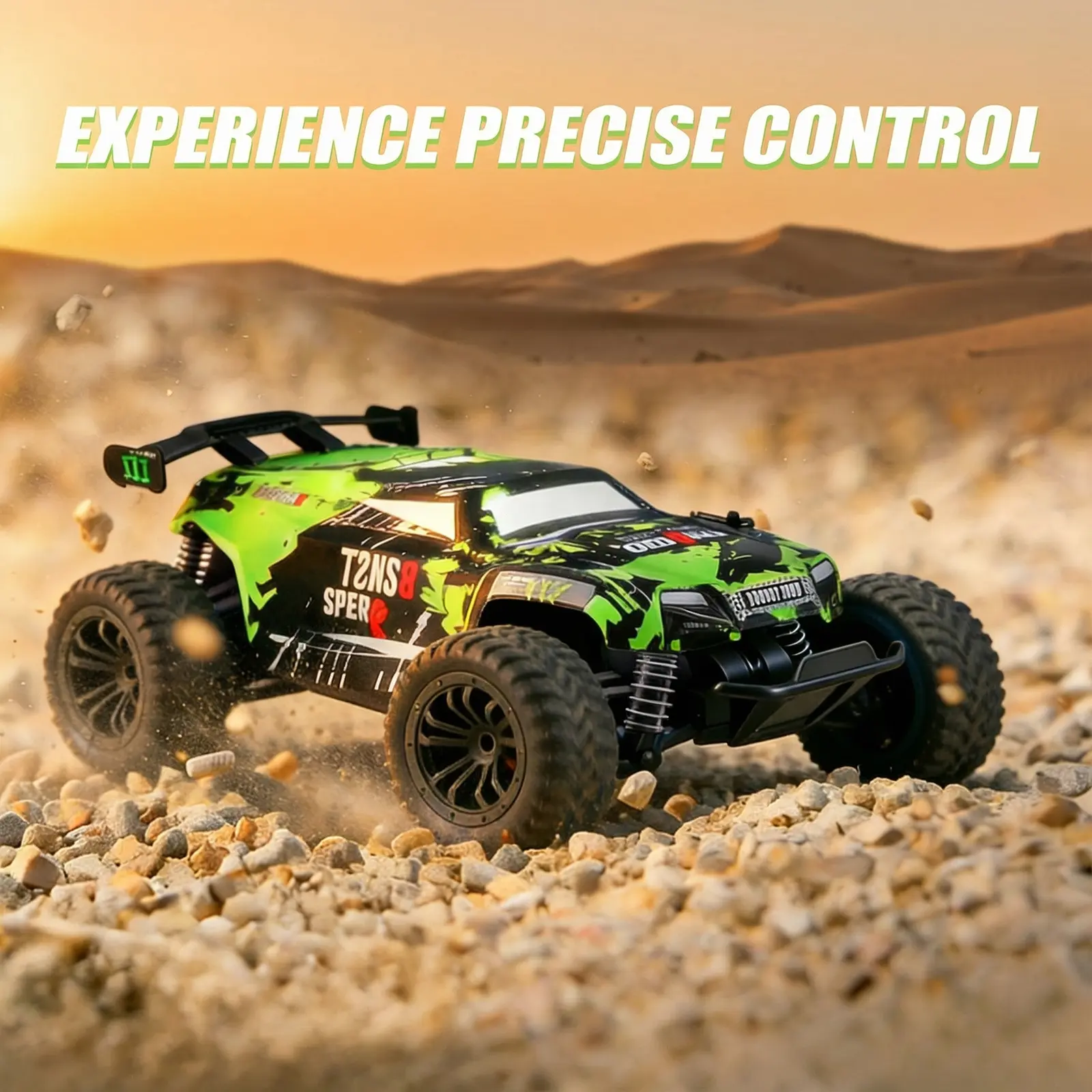 High-Speed Remote Control Truck, 1:20 Scale Off-Road Monster Truck for Kids, 2.4GHz All-Terrain Drifting Toy with Shock Absorbers