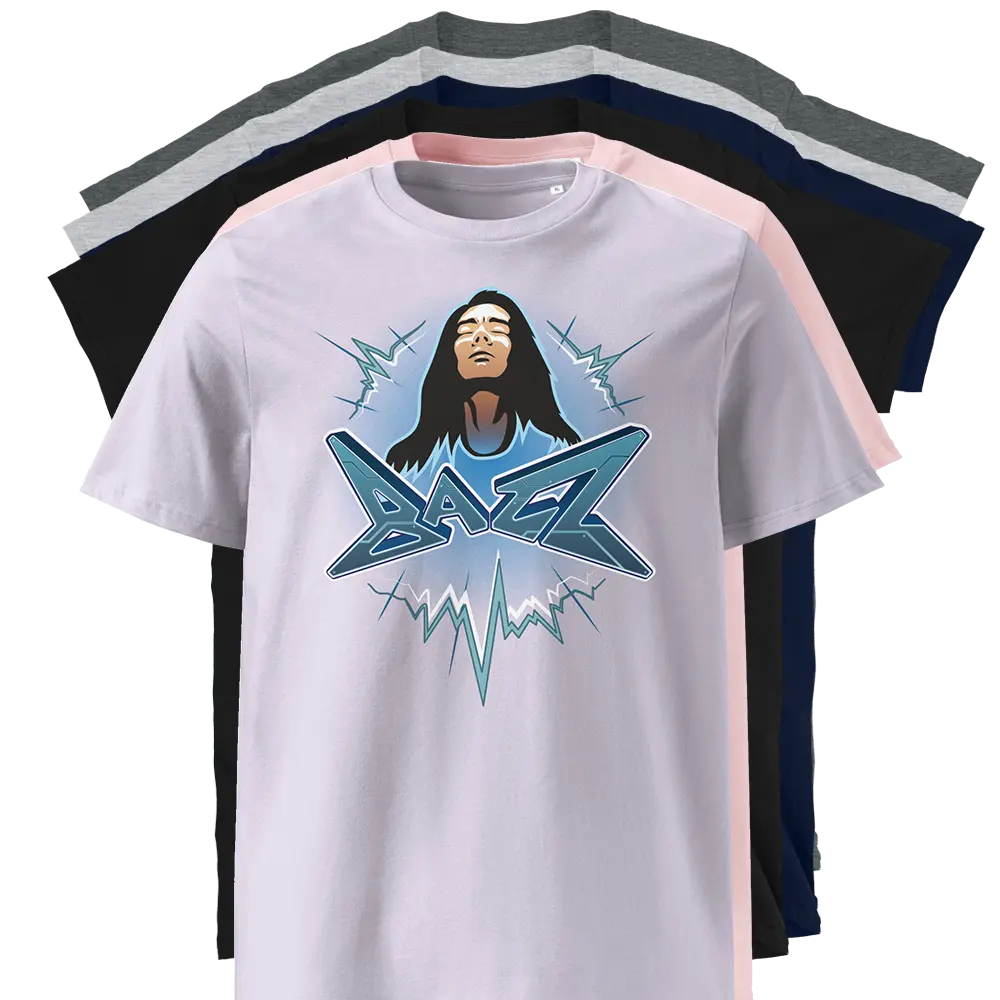 BAZZ1TV T-Shirt - Graphic Tee of Popular Gaming Live Streamer Bazz1TV Unisex 100% Ring-Spun Cotton Pre-Shrunk Comfortable Durable Everyday Wear
