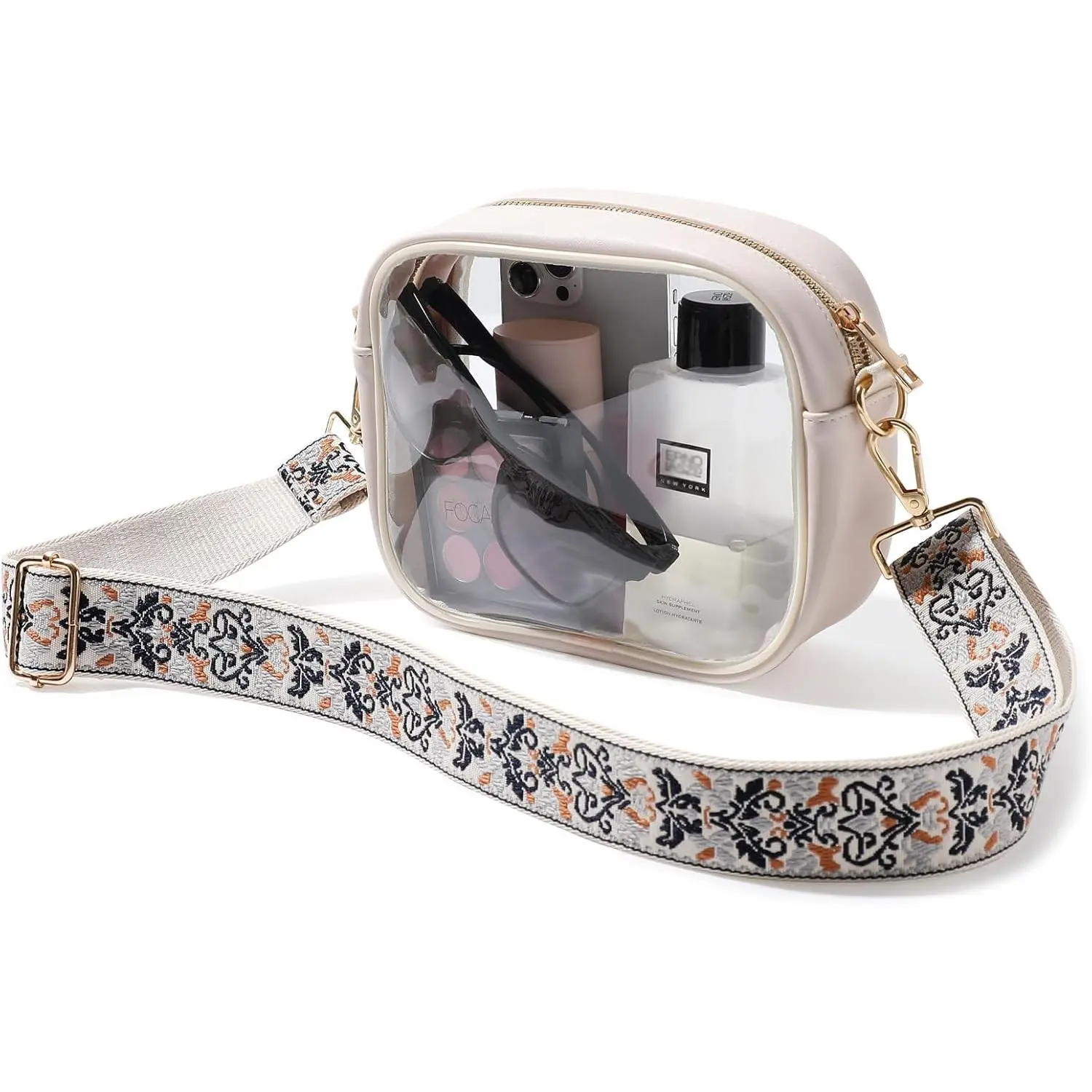Clear Bag Stadium Approved, Crossbody Transparent Bag for Concerts  Events, Purses for Men & Women
