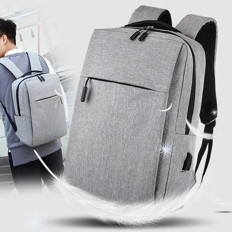 Men's Simple Backpack Laptop Bag, Large Capacity Casual Business Notebook Backpack, Stylish Dual Shoulder Computer Bag for Men, Durable, Office Backpack, Business Travel Backpack