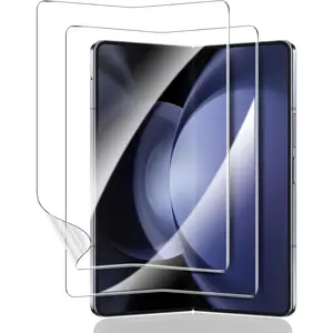 [2 Pack] for Samsung Galaxy Z Fold 5 Screen Protectors Flexible Soft Inner Screen EPU Protective Film Full Coverage Clear Bubble-Free Case Friendly Screen Protector for Galaxy Z Fold 5, 7.6-Inch