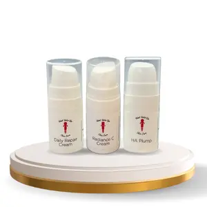 Black Bella Skincare Glowy Skin Sampler Kit HA Plump Daily Repair Cream Radiance C Cream 0.17oz Sample