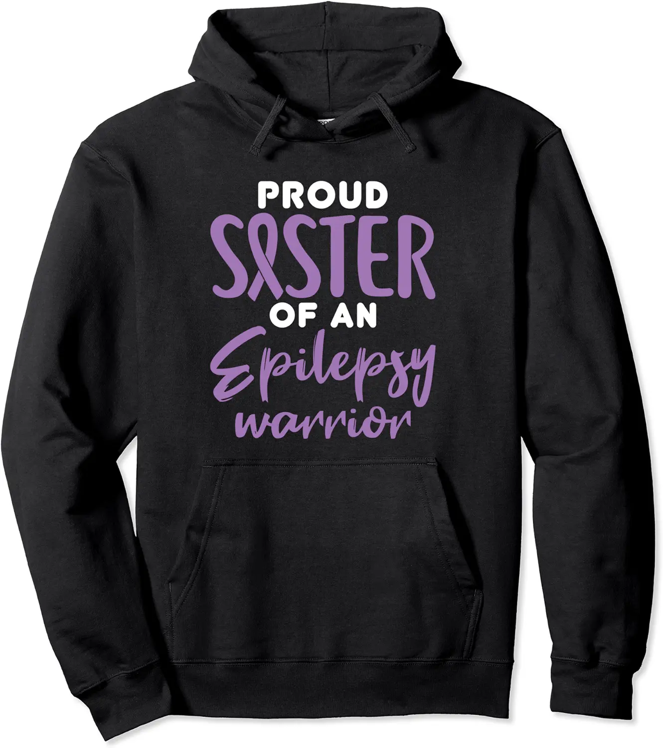 Epilepsy Sister Awareness Proud Sister of Epilepsy Warrior Pullover Hoodie - Rivkafia Shop 39B08GFLL8G3