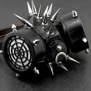 Spike Rivet Steampunk Masquerade Gas Face Mask Cosplay Costume Party