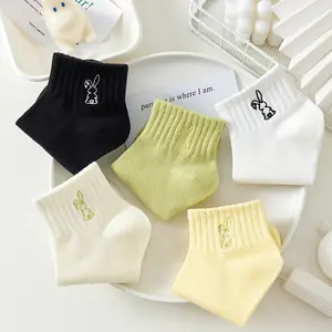 5 pairs of Easter Bunny socks, comfortable and minimalist socks, women's stockings and stockings