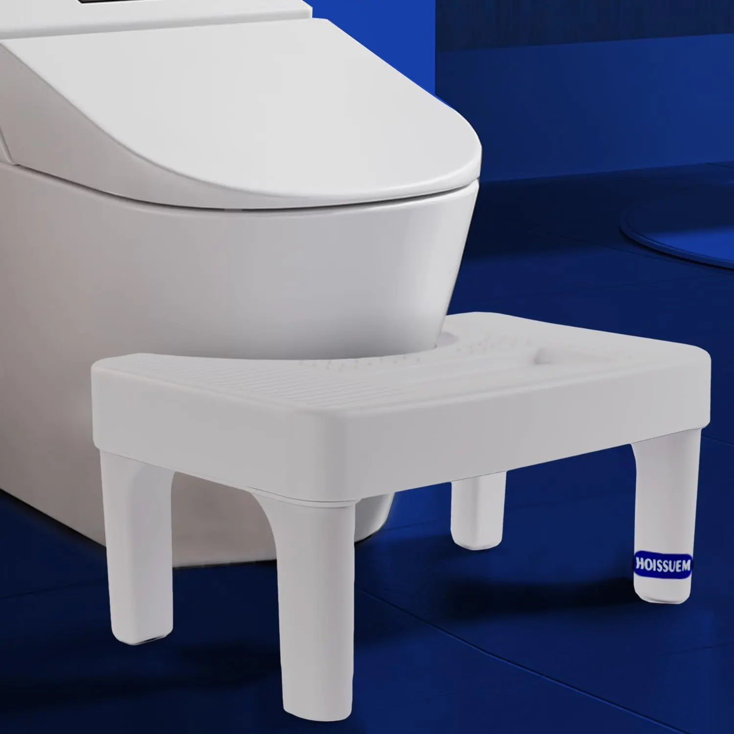 6.8-Inch Non-Slip Bathroom Stool - Indoor Bathroom Furniture Step Stool for Adults, Seniors Modern Footstool Plastic Portable Footstool