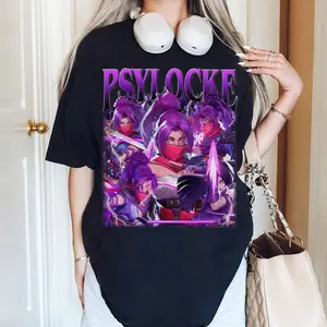 Psylocke MCU Rivals Unisex Bootleg 90s Shirt, Retro MCU Rivals Inspired Tee, Gaming Streetwear T-Shirt, MCU Rivals, Gamer Gift