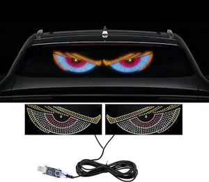 Multi-Mode Devil Eyes Car LED Light | Animated Digital Display | SUV Pickup RV Universal Fit | TikTok Car Meet Cool Accessory