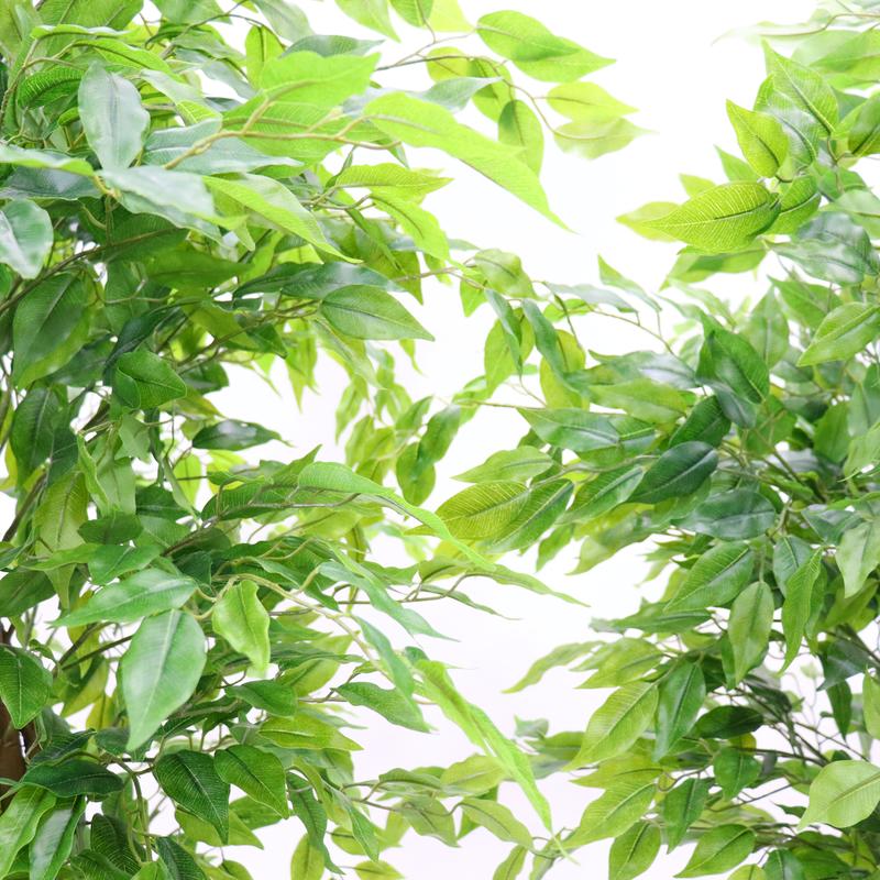 5.2'/5.9' Artificial Ficus Tree, Tall Fake Potted Ficus Tree With Planter, Realistic Texture Potted Faux Ficus Tree For Foyer Porch Decor Home Office Living Room Bedroom