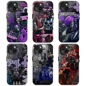 Papa V Perpetua Ghost Band Phone Case, Skeletour World Tour 2025 Gift For Fan Phone Accessories Compatible with iPhone