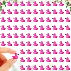 60 Pcs  Flamingo Tiny Duck Mini Resin Flamingo Duck Tiny Duck Mini Figurine Flamingo for Craft Home Dollhouse Ornament Decor