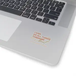 I Can Do All Things Through Christ sticker | faith scripture decal