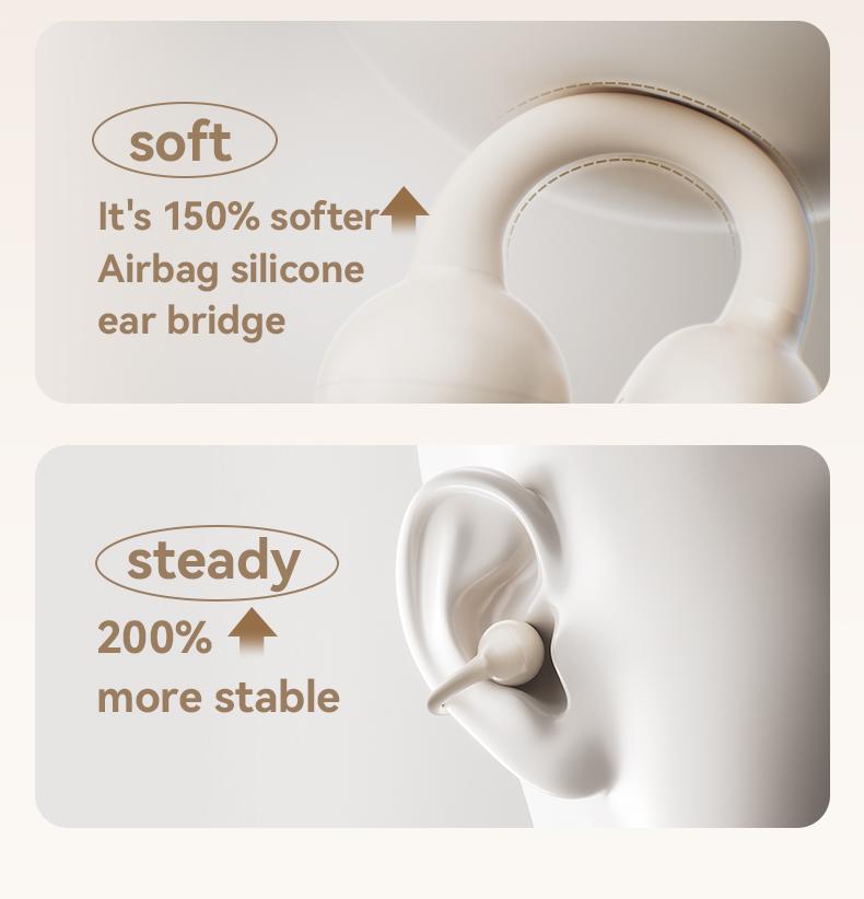 Sanag Z60S Open-ear wireless Bluetooth headset with comfortable wearing, HiFi stereo sound, stable call, and IPX4 waterproof. Perfect for sports, work, and daily use.