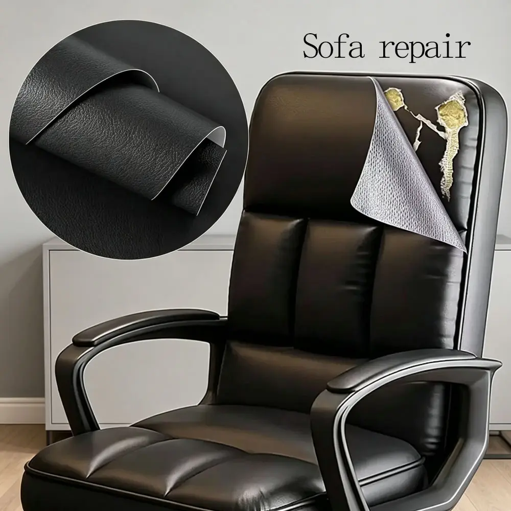 Self Adhesive Leather Repair Patch Waterproof Scratch Resistant Strong Glue Leatherette Sticker for Sofa Furniture Car Seat Instant Couch Fix Tape