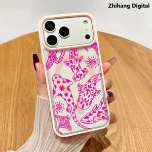 Marine life Whale shark Pattern Phone Case For iPhone 17 Pro Max 17Air 16 Plus 15 14 13 12 11 Transparent Cover Hard Transparent Acrylic Back Matte TPU Edges Magnetic Protective Casing Supports wireless charging