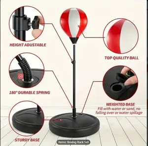 "Height Adjustable Stereo Boxing Ball Set, Training Boxing Gloves Taekwondo Boxing Bag Training Equipment, Gift For Christmas/Halloween/Thanksgiving "