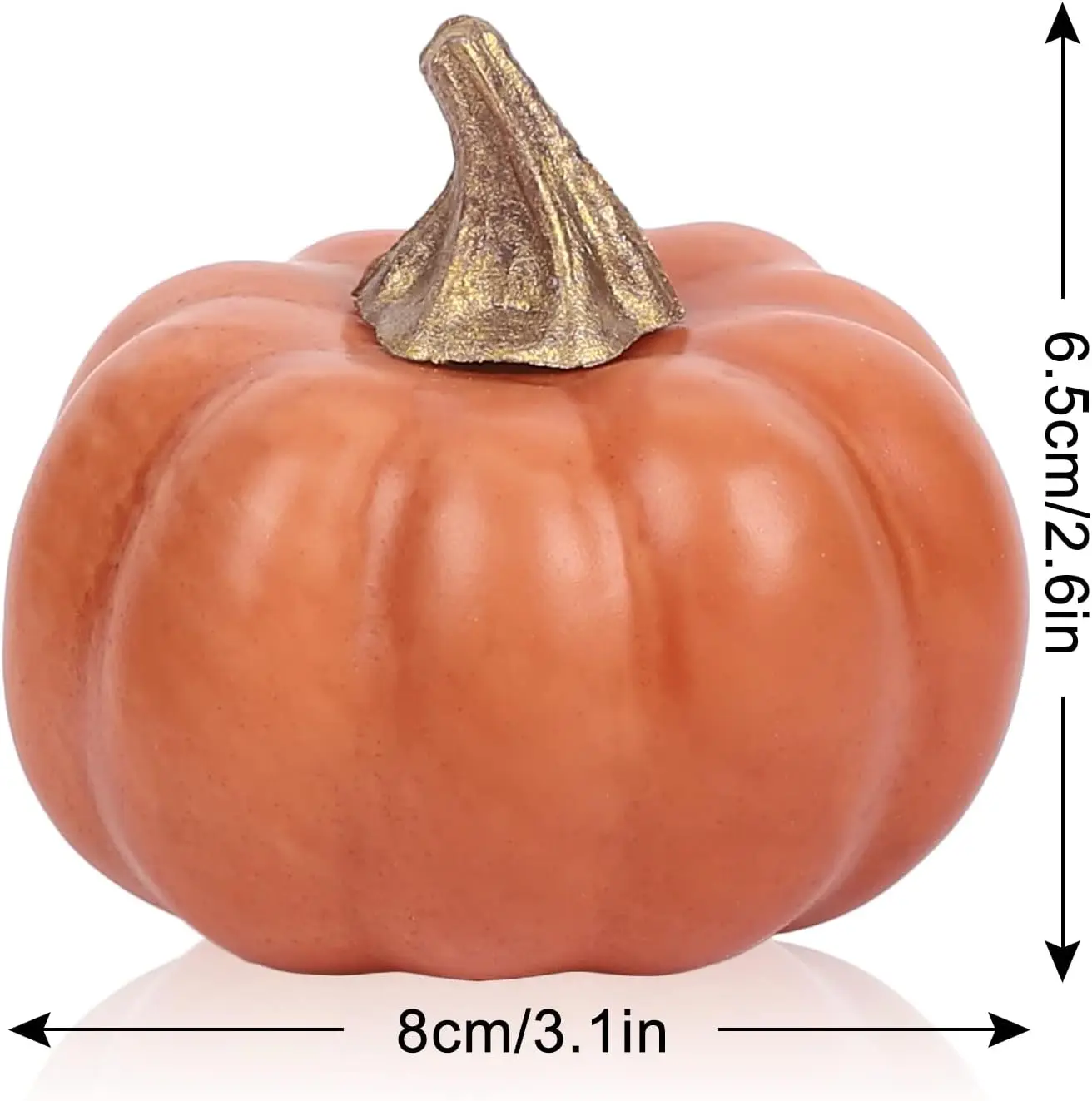Fall Artificial Pumpkins Bulk Autumn Vintage Caramel Pumpkin Thanksgiving Harvest Lifelike Pumpkin Fake Foam Pumpkin for Home Party Supply Party House Kitchen Wedding Decor(12pcs)