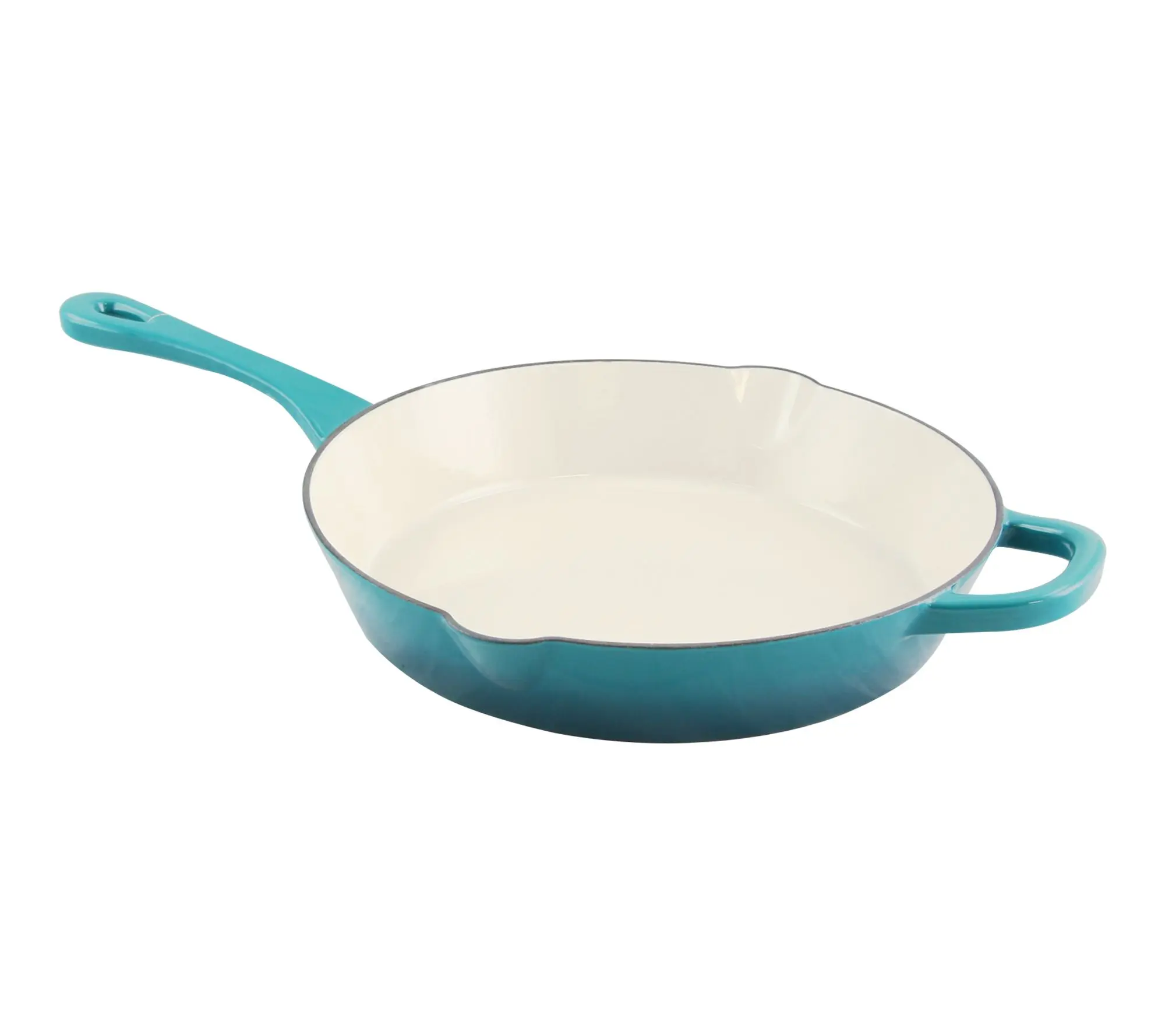 Crock Pot Artisan Enameled 12" Round Skillet Teal Ombre Crock Pot Artisan Enameled 12" Round Skillet Teal Ombre