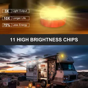 Car Warning Light Multi-Purpose LED Emergency Flashlight Light Rechargeable Car Roadblock Lamp, Durable & Portable Design