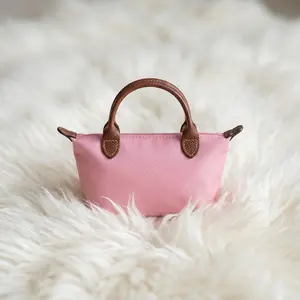 Women’s Mini Bag Lightweight Nylon Cosmetic Pouch Small Purse Crossbody with Adjustable Strap Fits Makeup Phone Cards Daily Use Gift for Mom Girls TikTok Viral