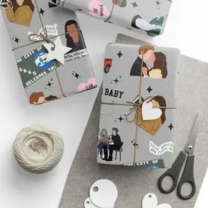 Twilight Saga Wrapping Paper, Edward Cullen Bella Swan Jacob Black Gift Wrap, Fantasy Christmas Paper, New Moon Twilight Merch Holiday Wrap