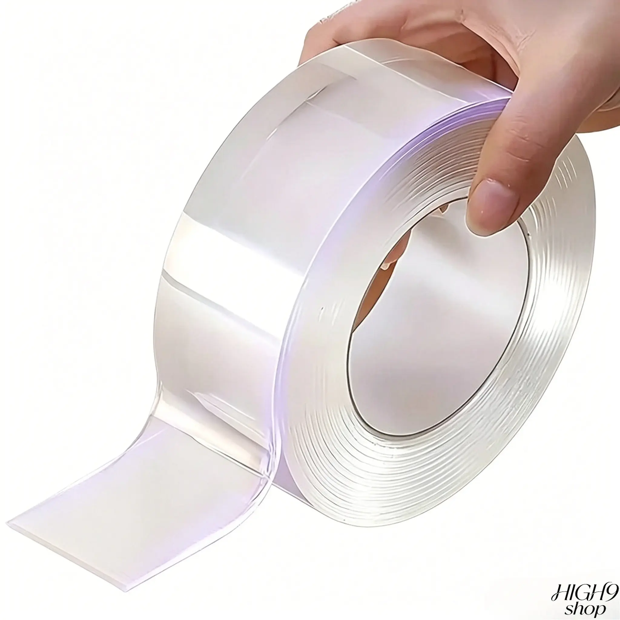 Nano Double-Sided Heavy Duty Tape, 9.84ft Clear Removable Mounting Tape, Strong Washable Traceless Adhesive for Wall, Carpet, Home, Party Supplies and DIY Projects