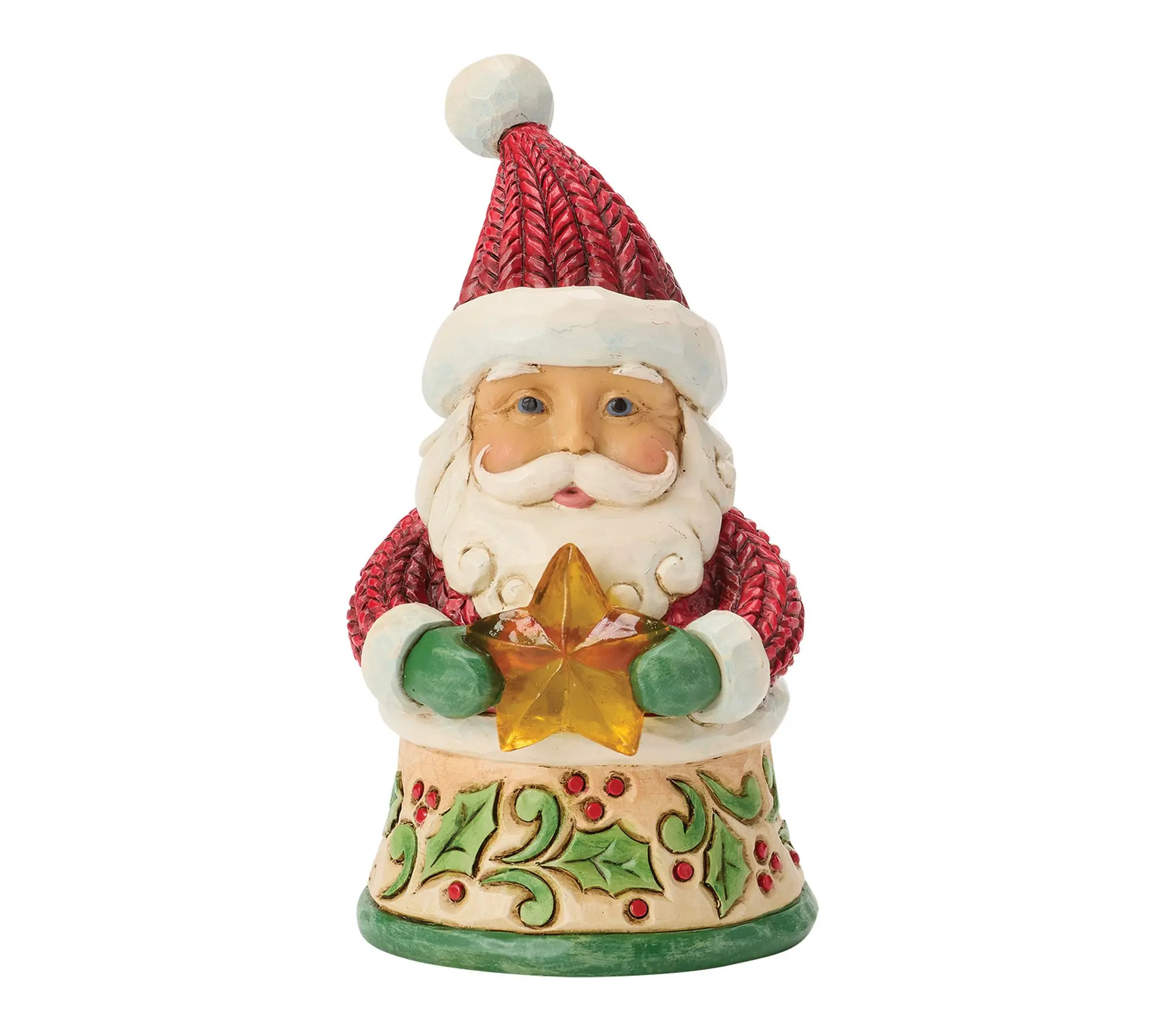 Jim Shore Heartwood Creek 4.5" Mini Santa with Star Figurine