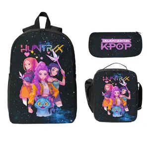 Back To School Cute Anime Backpack 3-Piece Set Anime Character Backpack – Your Fave in Every Day