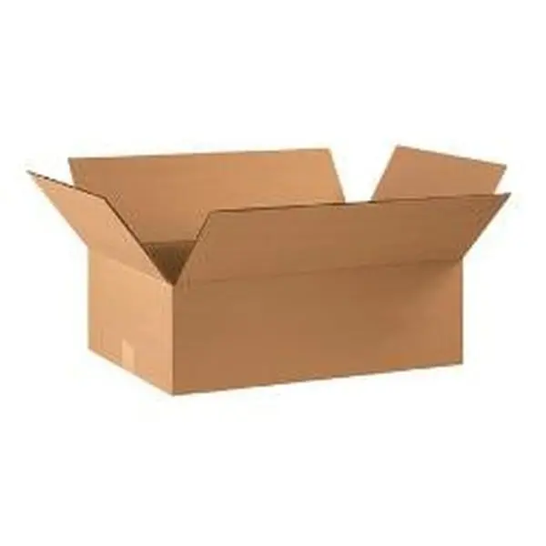 Box Partners 22148 Industrial Kraft Paper Storage Boxes, 22x14x8", 200#-ECT-32 Corrugated, Standard Strength, Flat Pack Bundles for Computers & Office Equipment Postal Supplies