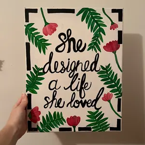 JACKIES.PAINTINGS + Inspirational Quote Canvas Painting - Customizable Wall Art for Home Decor bedroom accessories house