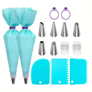 15-Piece Cake Decorating Set & Baking Kit, Cake Decorating Supplies, Perfect for Home & Bakery Use, Ideal for Christmas Halloween Festive Occasions