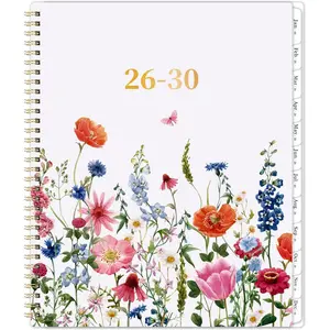 2026-2030 Monthly Planner - 5 Year Planner/Calendar, 2026-2030 Monthly Calendar Planners Spiral Bound, Jan. 2026 - Dec. 2030, 9" x 11", -Wire Binding + Tabs + Pocket -